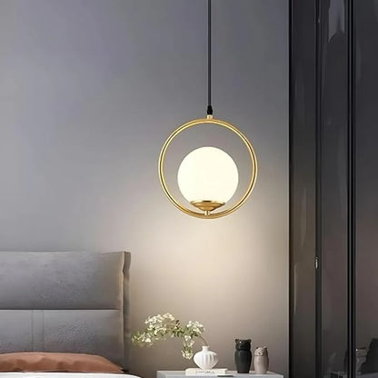 B&B Spherical Metal & Glass Hanging Light - Bliss and Birch