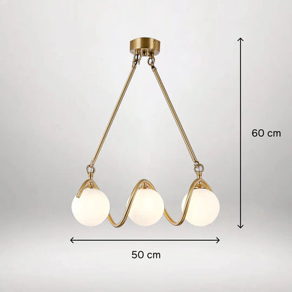 B&B Spiral Glass Ball - Bliss and Birch