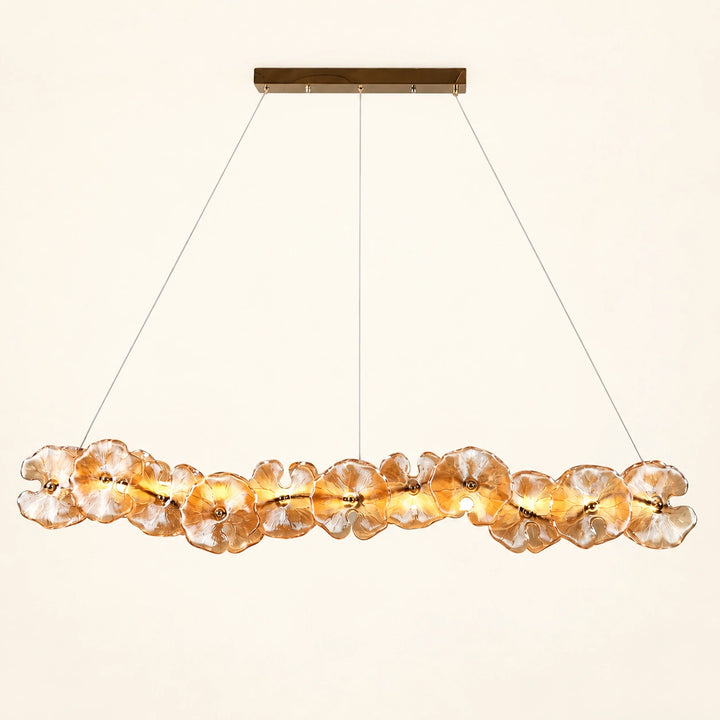 Bliss & Birch Floral Glass Linear Pendant