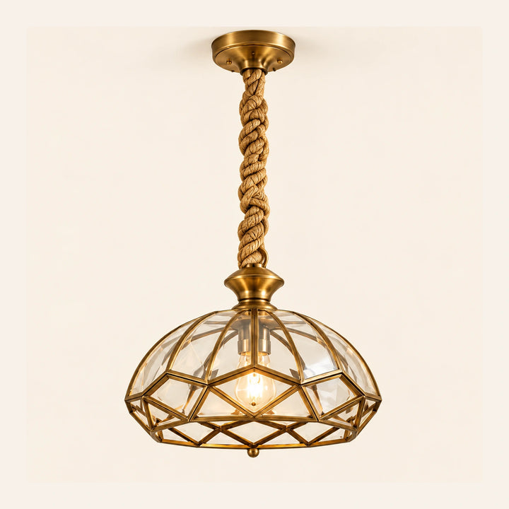 Bliss & Birch Antique Geometric Cage Pendant
