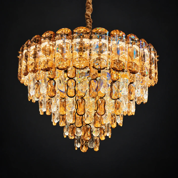 Bliss & Birch Tiered Faceted Drop Chandelier