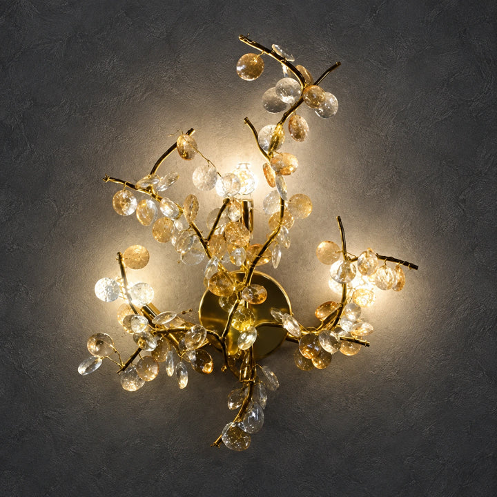 Bliss & Birch Floral Branch Wall Sculpture Light