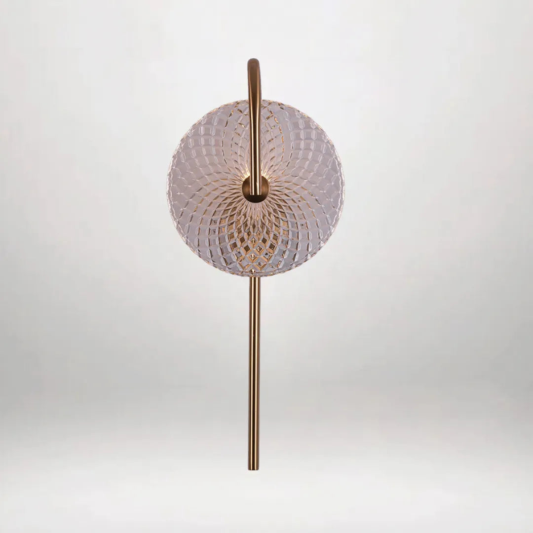 B&B Textured Glass Wall Light