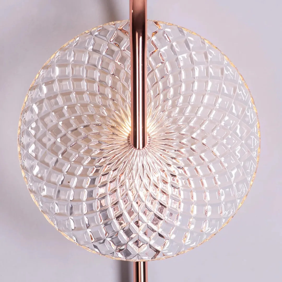 B&B Textured Glass Wall Light