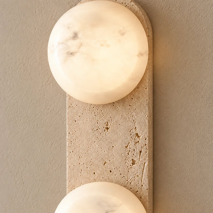 Travis Track 2 Light - generated travertine and white stone material detail illustration