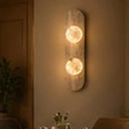 Travis Track Marble Wall Light - Travis Track - 2 WL - authentic mounted-wall product image