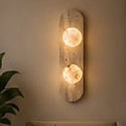Travis Track Marble Wall Light - Travis Track - 2 WL - authentic mounted-wall product image