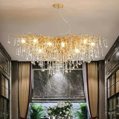 B&B Tree Branch Crystal Chandelier - Bliss and Birch