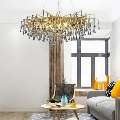 B&B Tree Branch Crystal Chandelier - Bliss and Birch