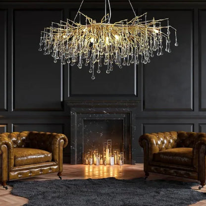 B&B Tree Branch Crystal Chandelier - Bliss and Birch