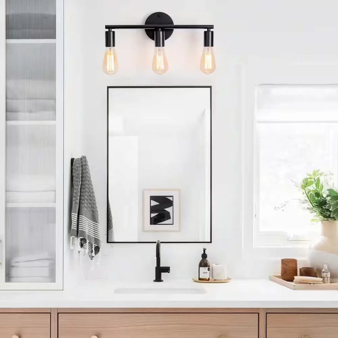 B&B Triad Noir Bath Wall Lamp - Bliss and Birch