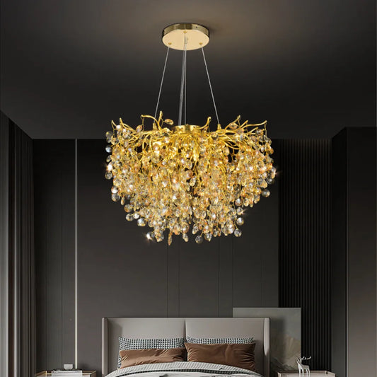 B&B Willow Crystal Branch Chandelier - Bliss and Birch