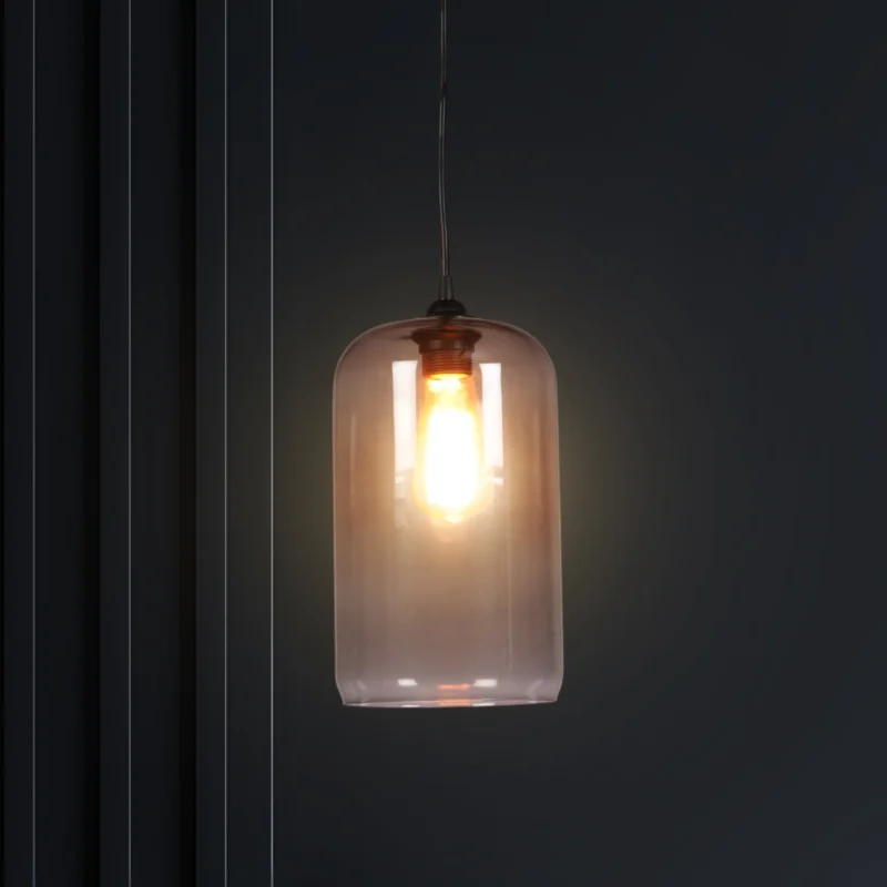 B&B Clear Glass Pendant Hanging Light - Image 5