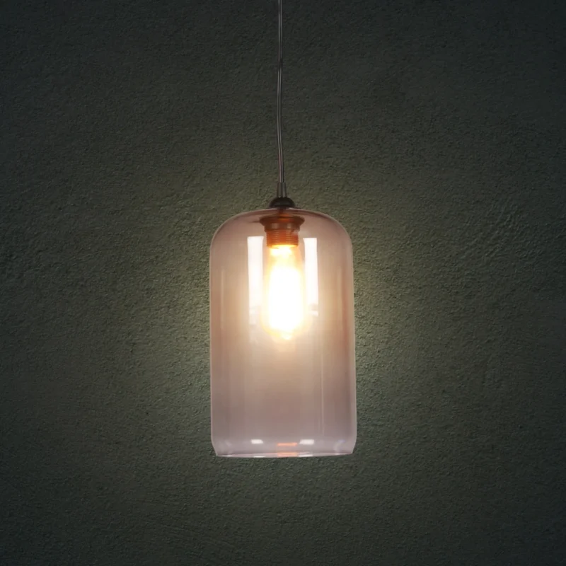 B&B Clear Glass Pendant Hanging Light - Image 2