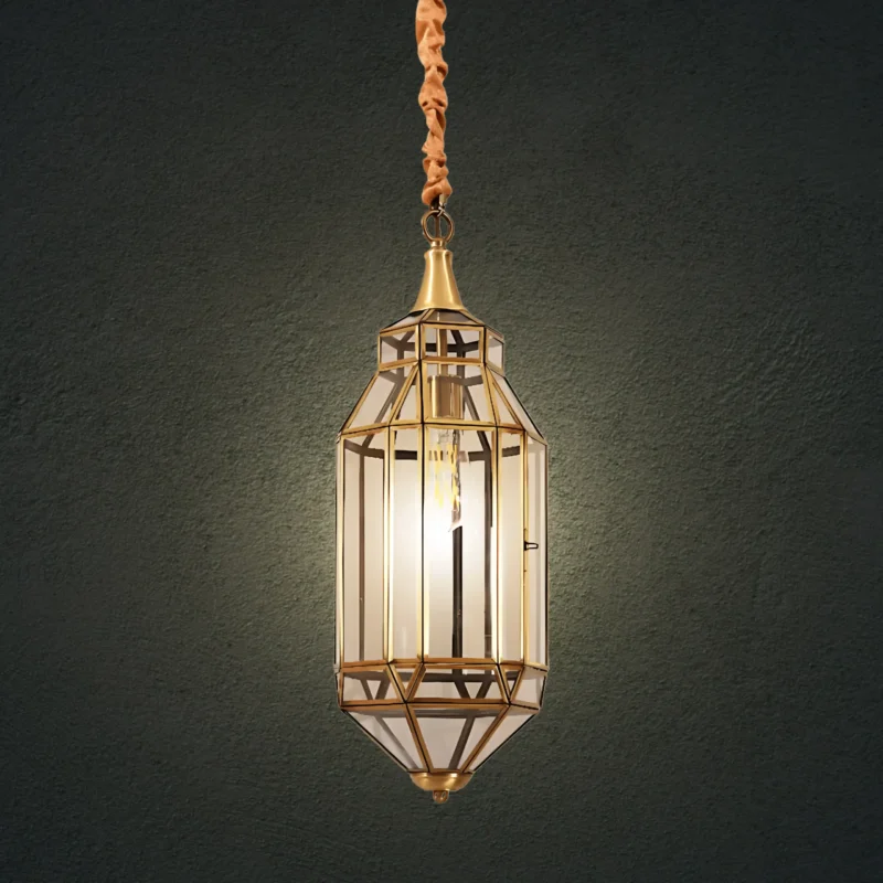 B&B Foyer Lantern Pendant Hanging Light - Image 2