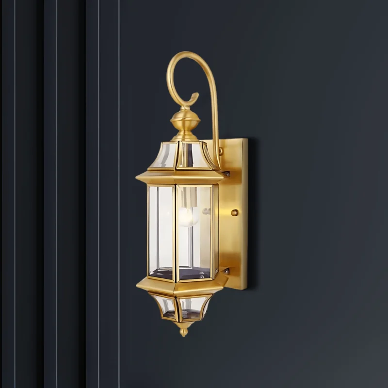 B&B Luminous Brass Glass Wall Lamp - Image 3