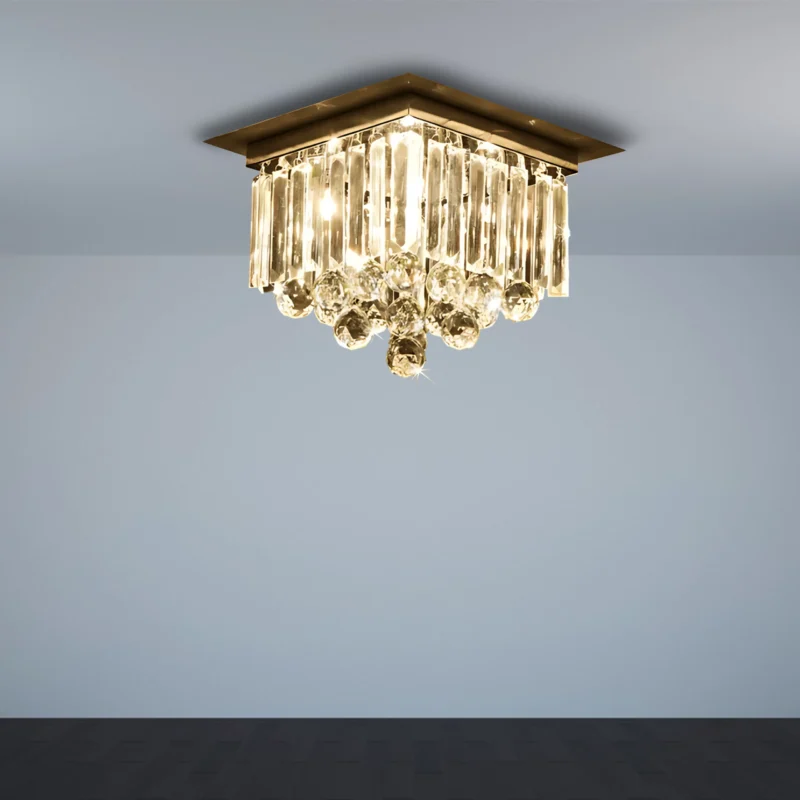 B&B Crystal Elegance Gold Ceiling Hanging Light - Image 4