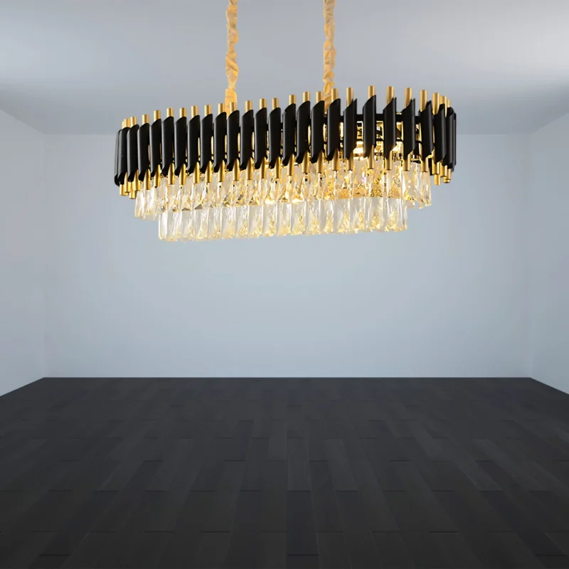 B&B Opulent Onyx Gold Chandelier - Image 2