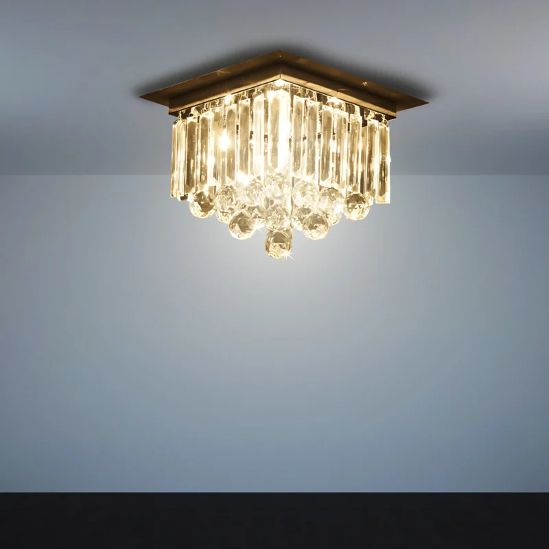 B&B Crystal Elegance Gold Ceiling Hanging Light - Image 2