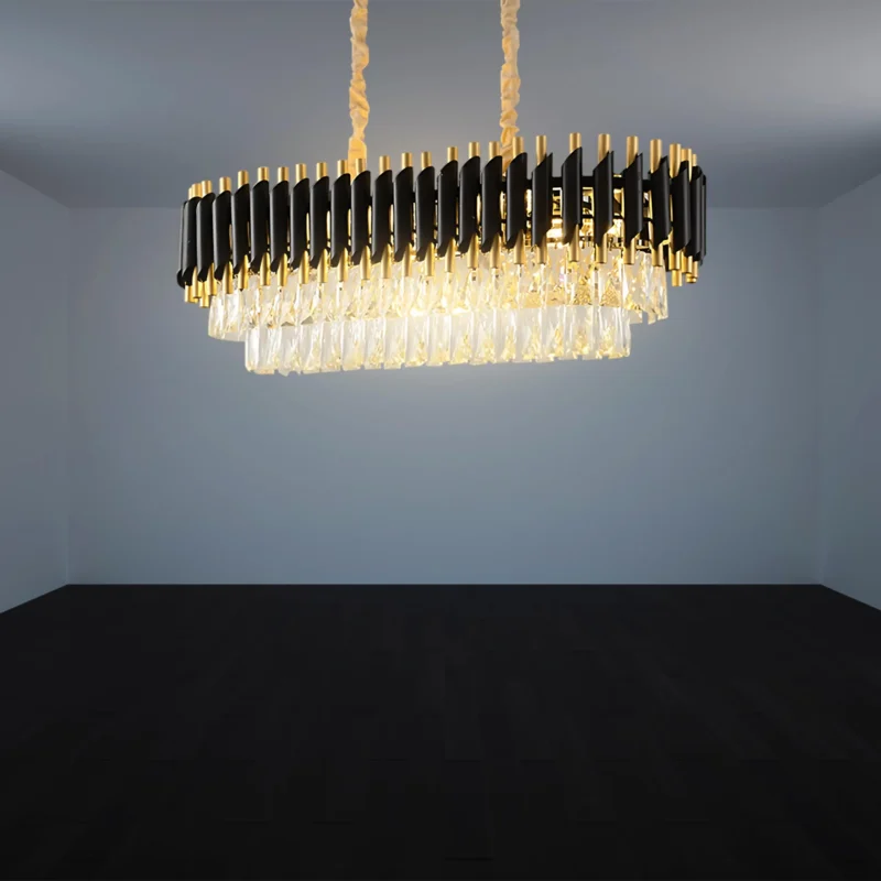 B&B Opulent Onyx Gold Chandelier - Image 3