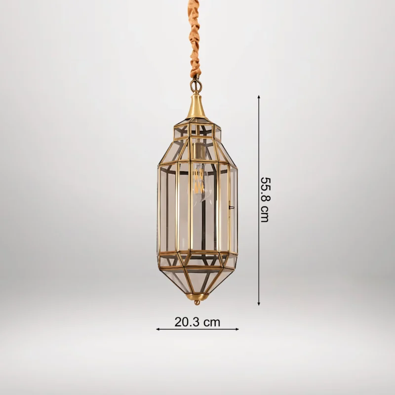 B&B Foyer Lantern Pendant Hanging Light - Image 3