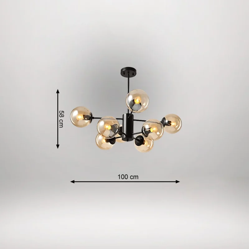 B&B Monochrome Elegance Chandelier - Image 3