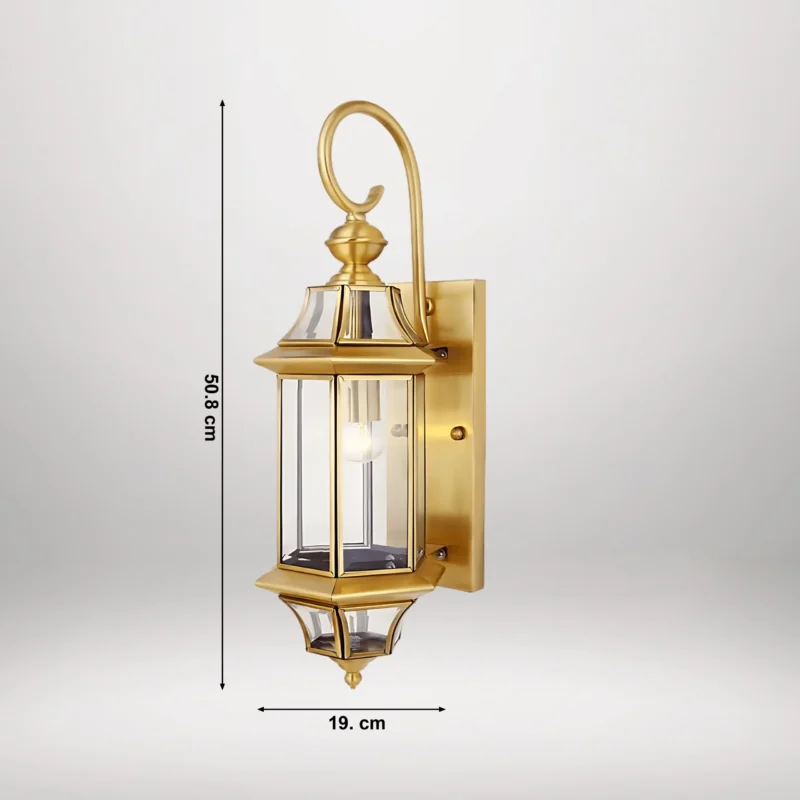 B&B Luminous Brass Glass Wall Lamp - Image 4