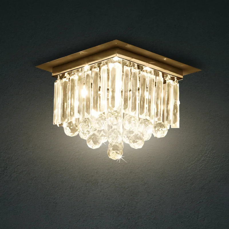 B&B Crystal Elegance Gold Ceiling Hanging Light - Image 5