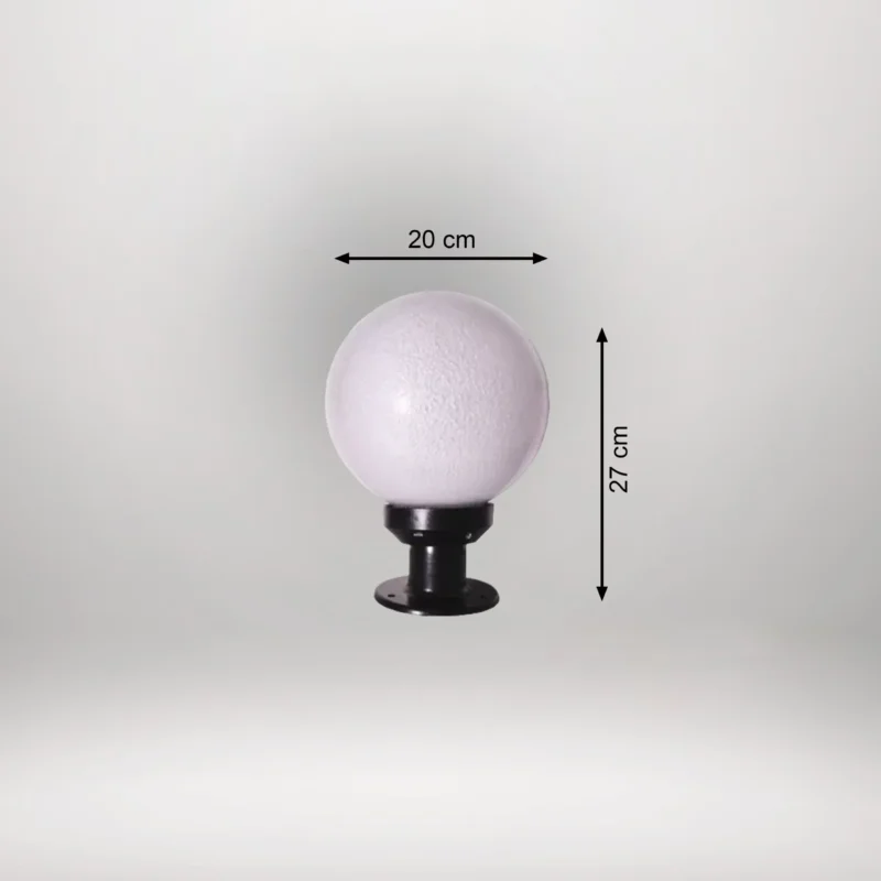 B&B Snowy Sphere Base Outdoor Light - Image 3