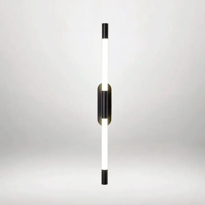 B&B Black Long Tube Wall Light - Image 4