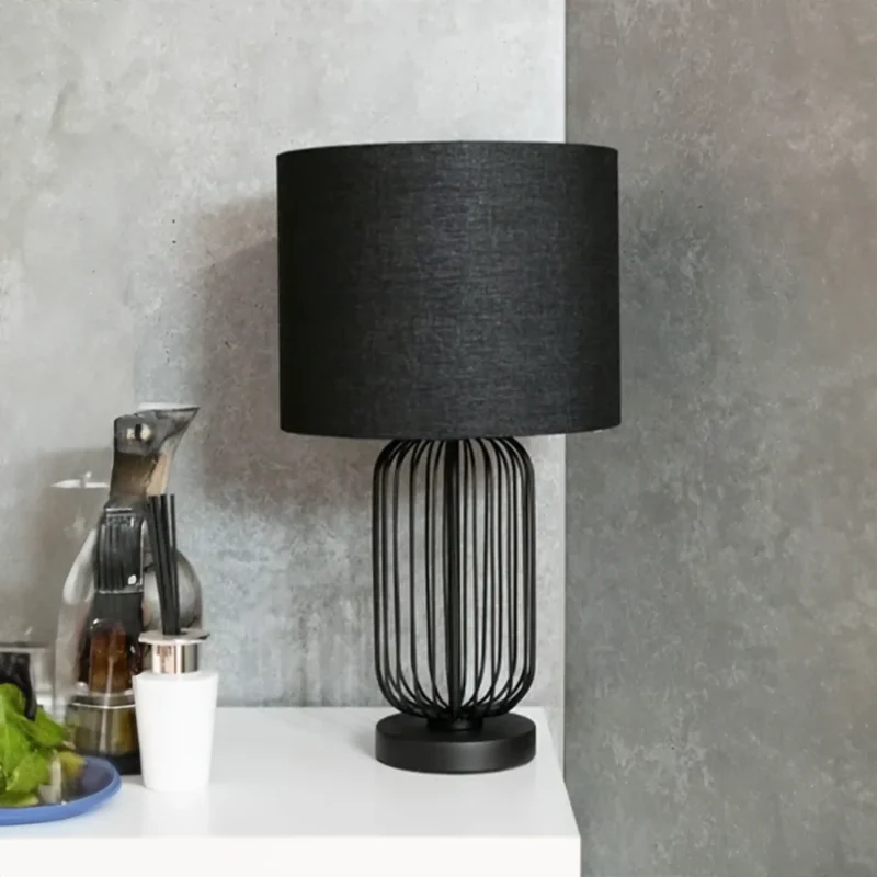 B&B Cage Metal Bedside Dimmer Touch Table Lamp