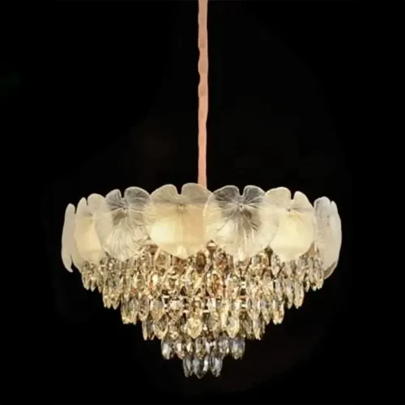 B&B Crystal Leaves Chandelier - Image 3