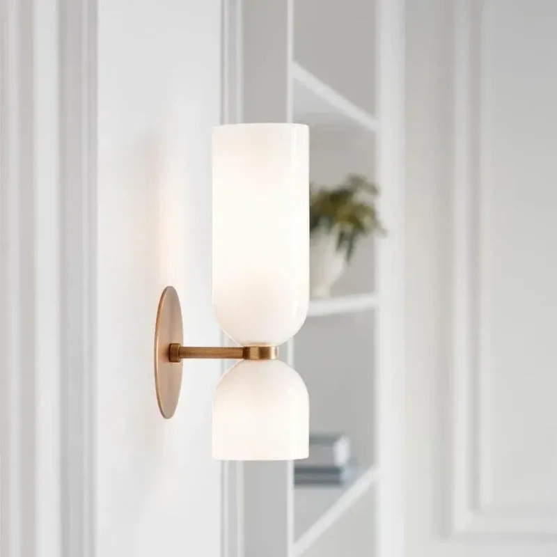 B&B Double Head Glass Wall Lamp LED Sconce