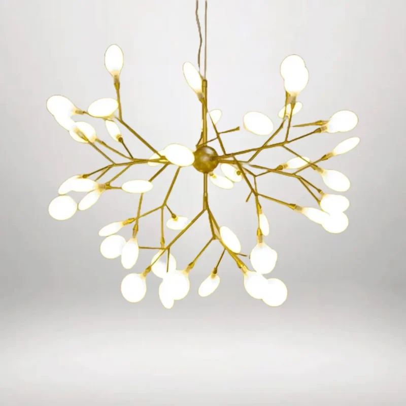 B&B Firefly Gold Frosted Chandelier - Image 4