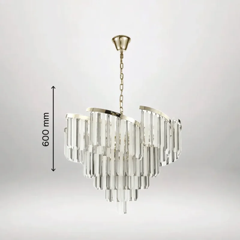 B&B Frosted LED Chandelier (Amber) - Image 3