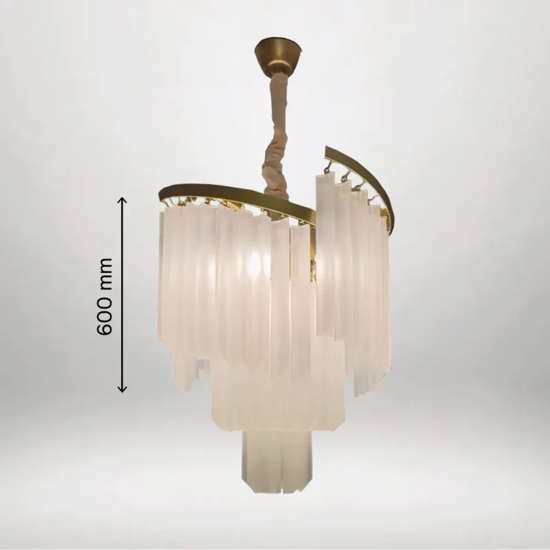 B&B Frosted LED Chandelier (White) - Image 3