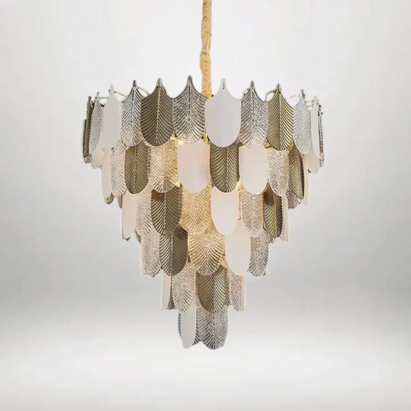 B&B Glam Frost Gold Chandelier - Image 5