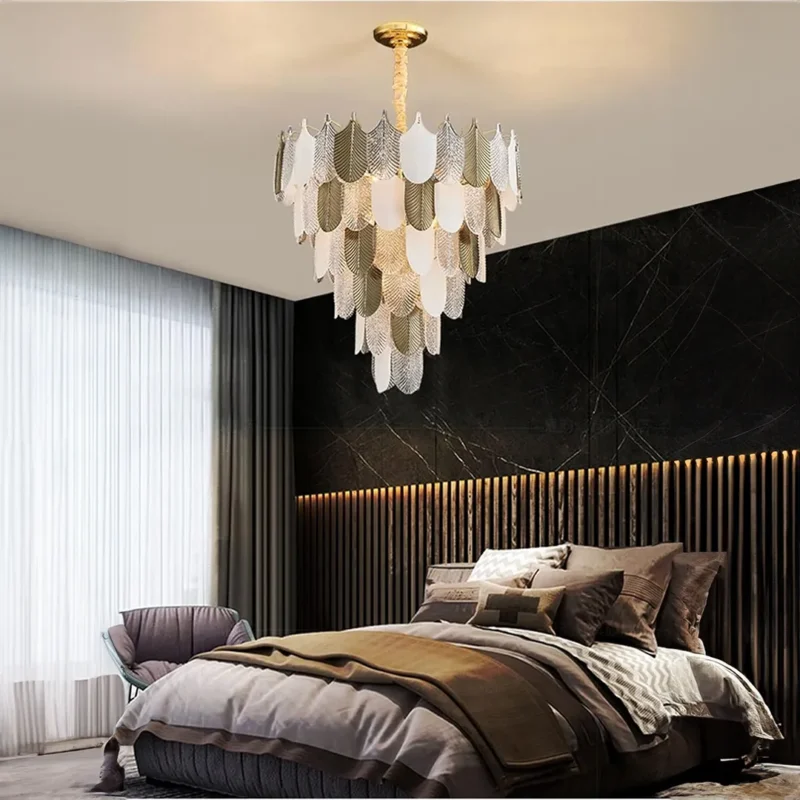 B&B Glam Frost Gold Chandelier - Image 2