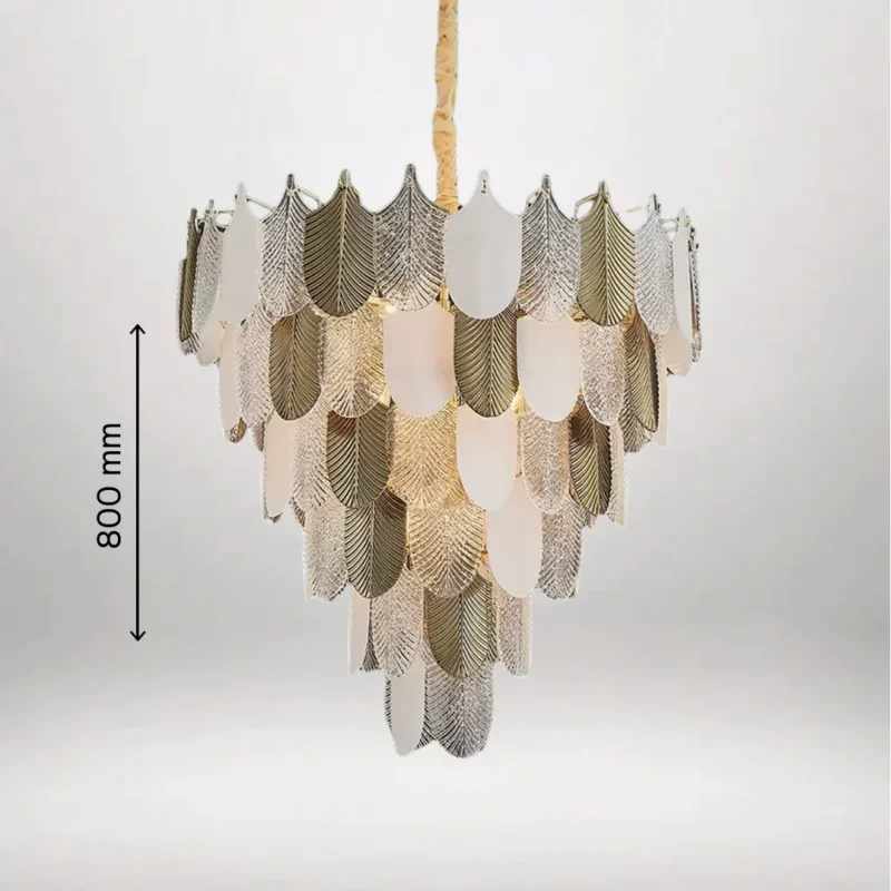 B&B Glam Frost Gold Chandelier - Image 4