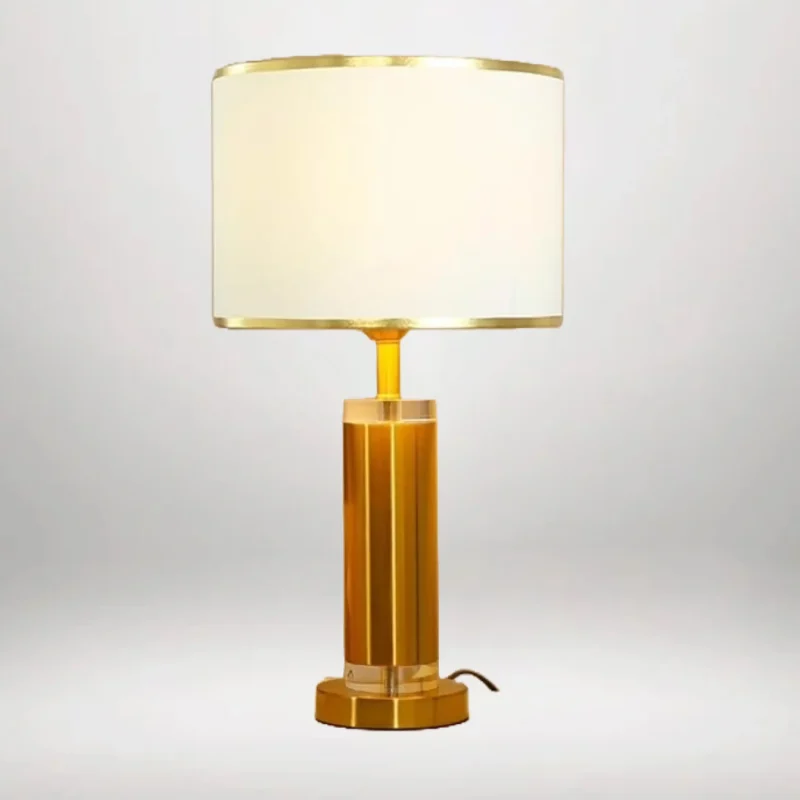 B&B Gold Classic Oval Fabric Table Lamp - Image 7