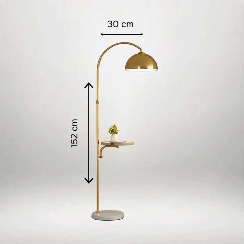 B&B Minimalist Tray Contemporary Reading Standing Lamp - Image 3