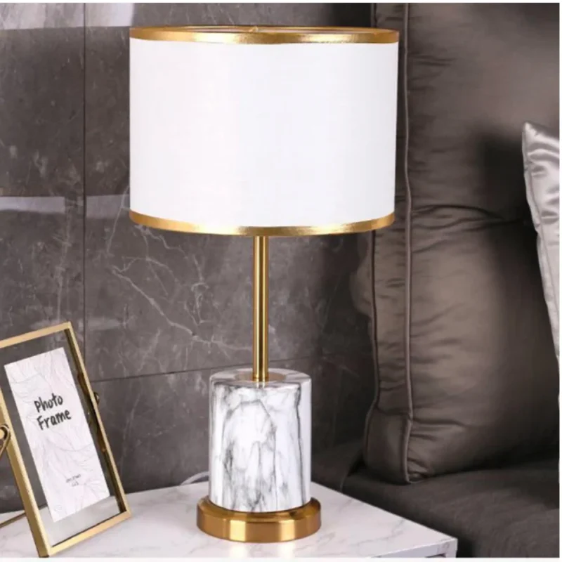 B&B Modern Marble Textured Table Lamp - Image 2