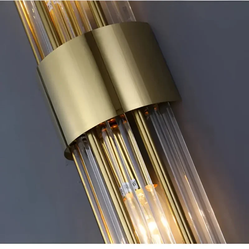 B&B Modern Vertical Gold LED Wall Sconce - Image 4