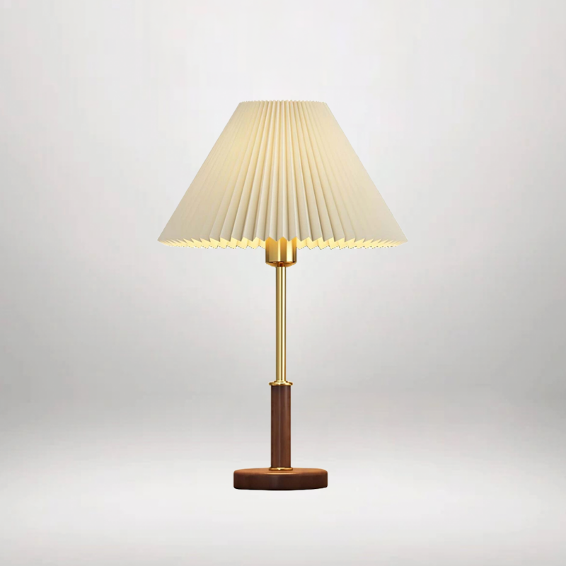 B&B Pleated Wooden Table Lamp - Image 4