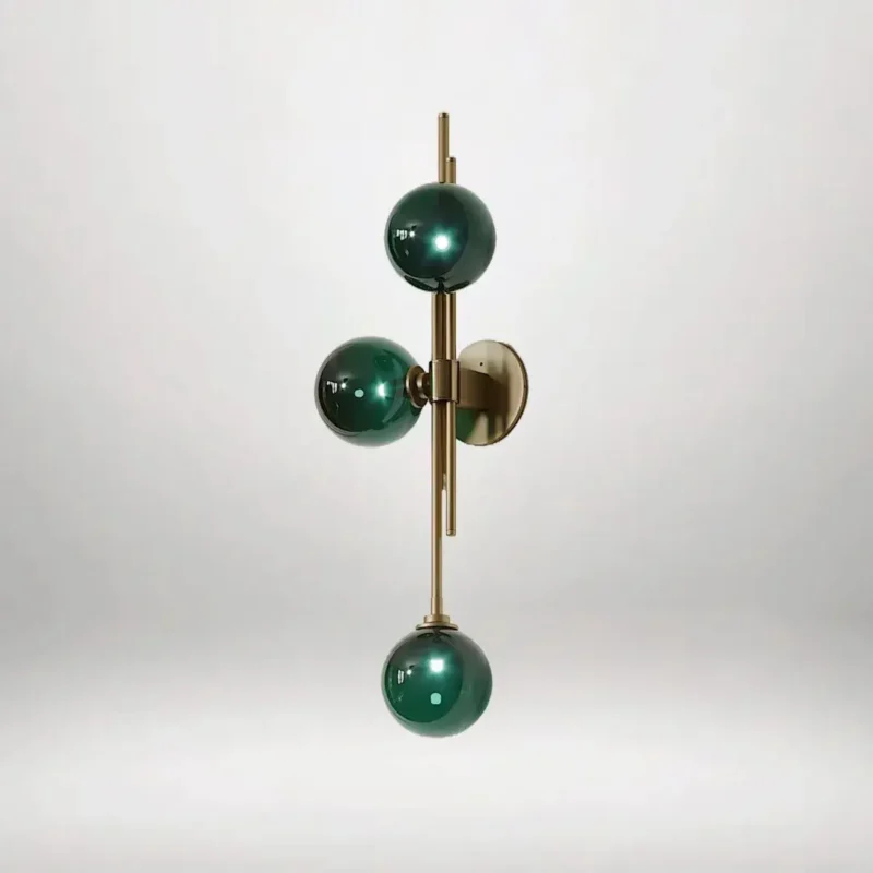 B&B Retro Orion Green Glass Wall Sconce - Image 4