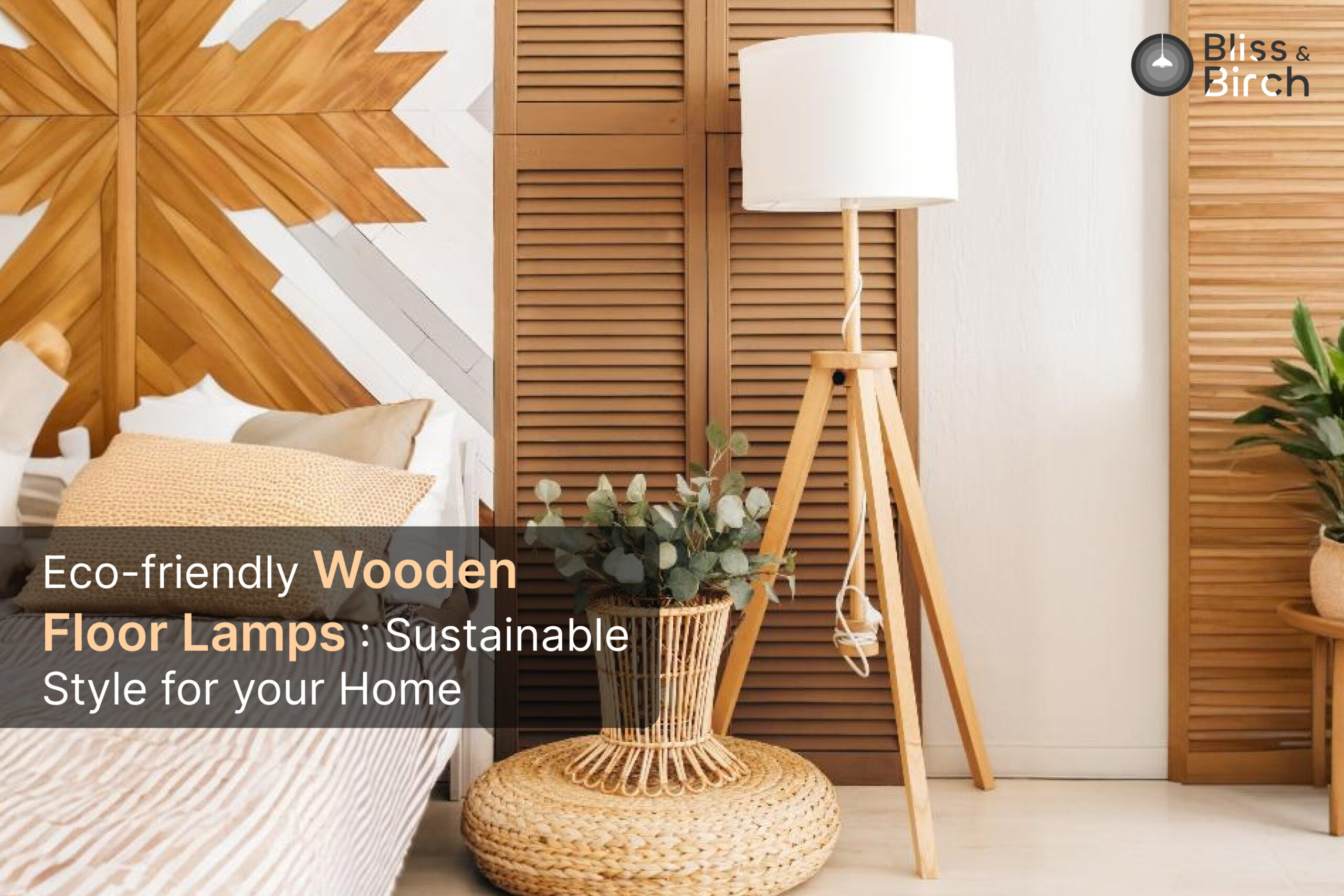 Eco-Friendly Wooden Floor Lamps