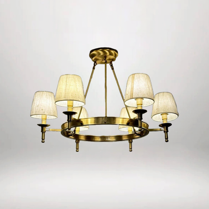 B&B Brass Modern Chandelier - Image 4