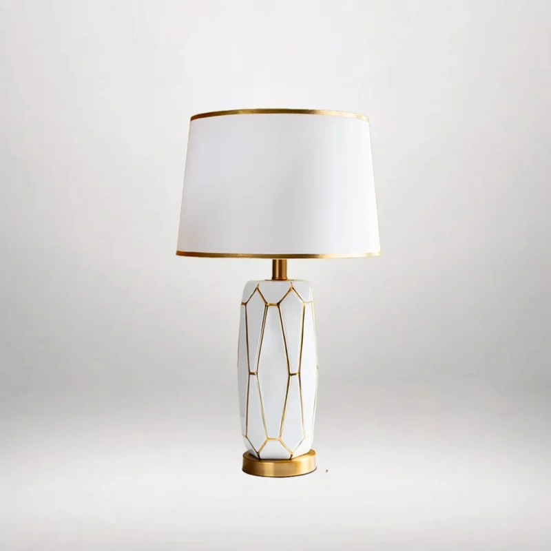 B&B Carter Faceted Body Ceramic Table Lamp - Image 4