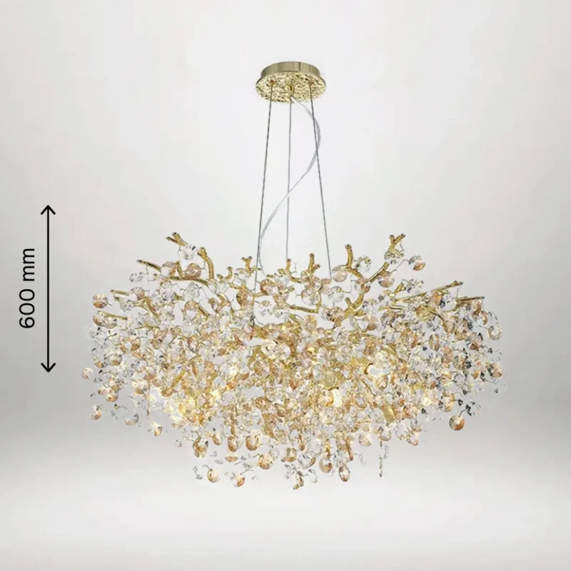 B&B Willow Crystal Branch Chandelier (600mm) - Image 4