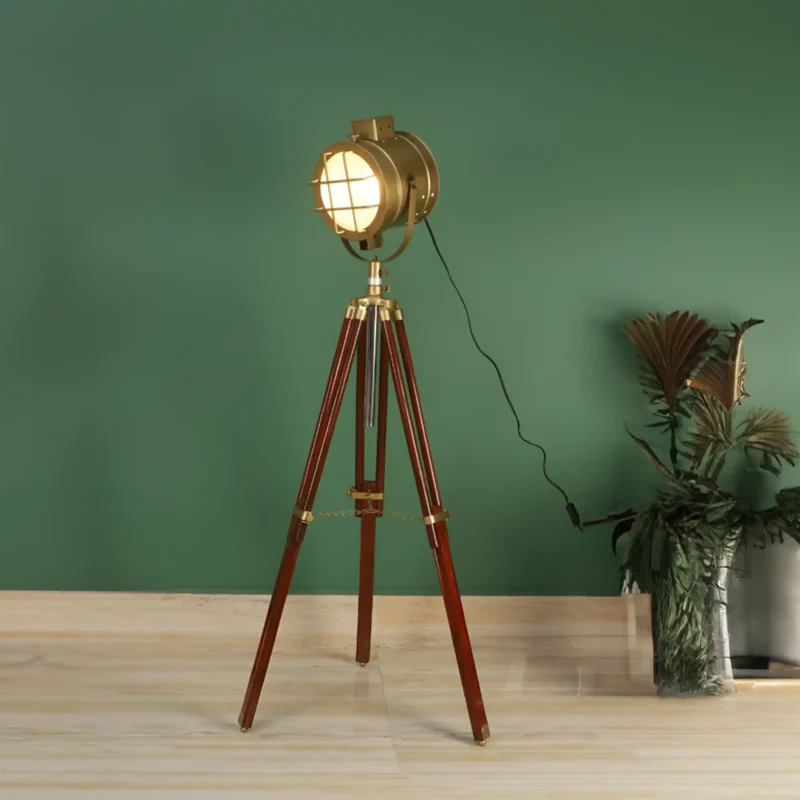 B&B Antique LED Tripod Floor Lamp